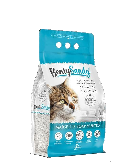Litière pour chat – Benty Sandy Savon de marseille 5L